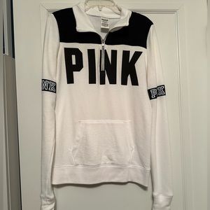 PINK by Victoria’s Secret Quarter Zip Sweatshirt, Size XS, Moderately Worn